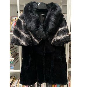 INDIGO Fox & Chinchilla Fur Vest with Capelet